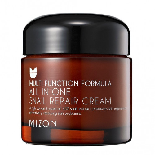 Крем для лица с 92% экстрактом улитки  All in One Snail Repair Cream   75ml MIZON